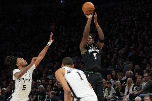 終結系列賽？ESPN預測明天G6勝率：馬刺64% 森林狼36%