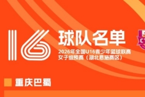 全國U16青少年籃球聯賽女子組預賽即將開賽 參賽隊伍及名單已確定