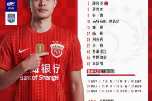 2026怡寶中超聯(lián)賽第十四輪，上海海港vs天津津門虎，今日首發(fā)名單